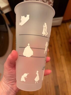 Disney princess Starbucks glow in the dark cup